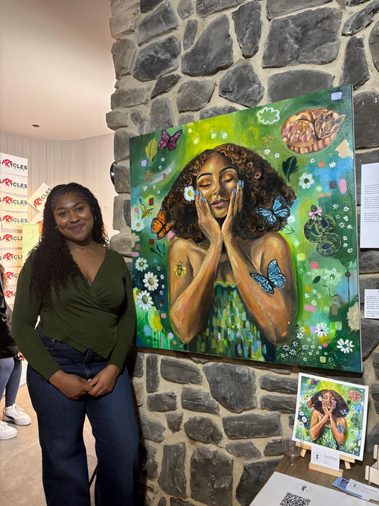 Exhibition work Sip and Paint UK