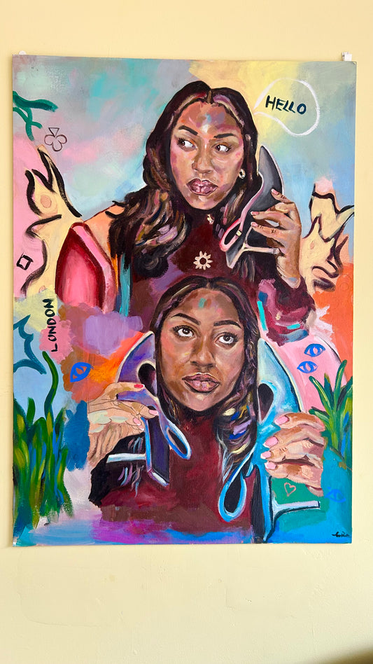 Original Painting - Conversations with myself